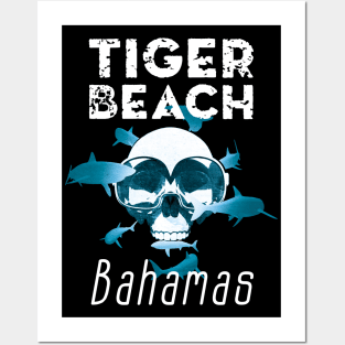 Tiger Beach - Shark Diving Posters and Art